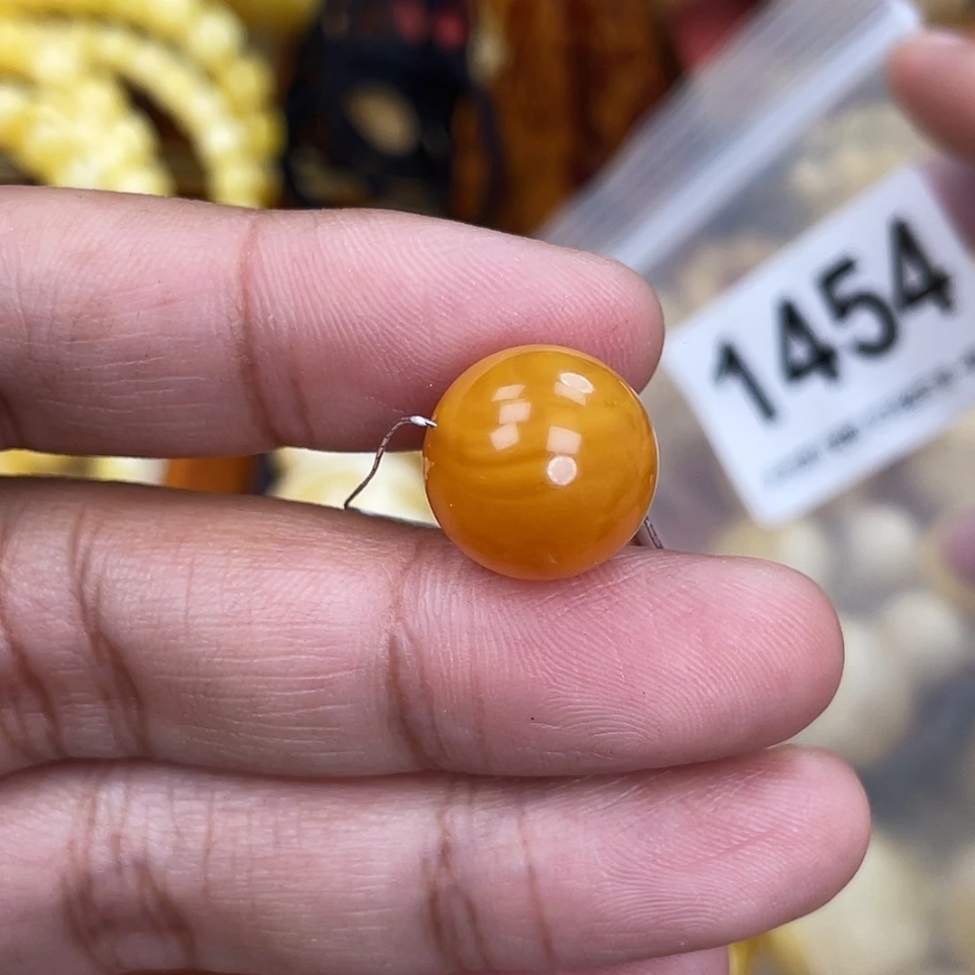 蜜蜡未镶嵌珠宝奇石沙眼14.2