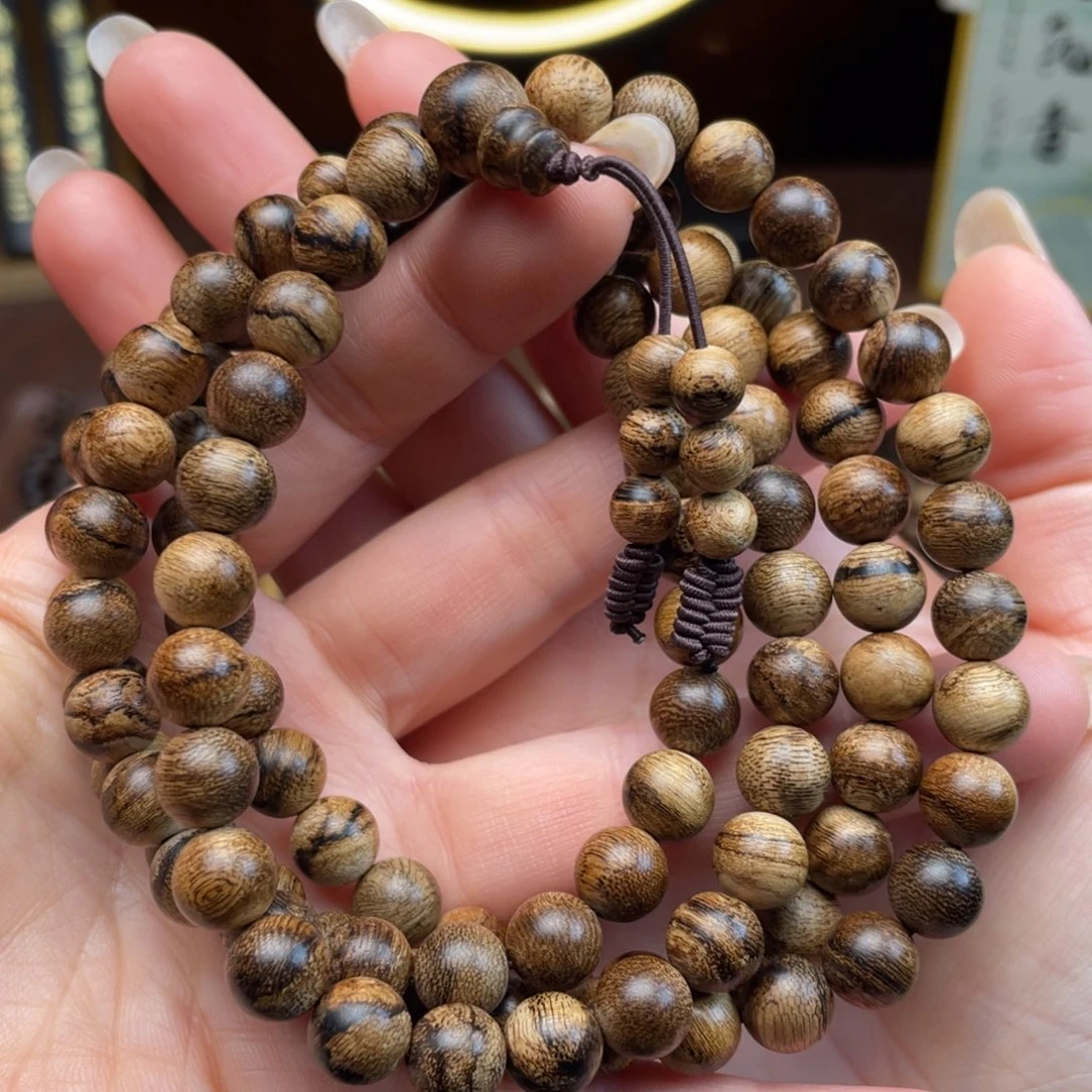 沉香手串天然野达拉干沉香0.8多圈