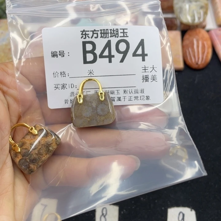 硅化珊瑚（珊瑚玉）颈饰合金仲**羽
