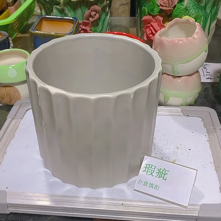 摆件多肉瑕疵盆有孔