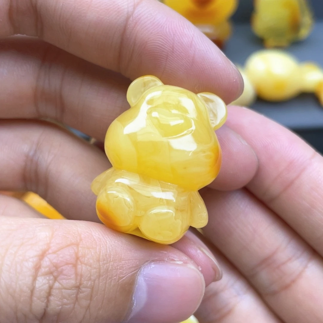 琥珀裸石未镶嵌蜜蜡