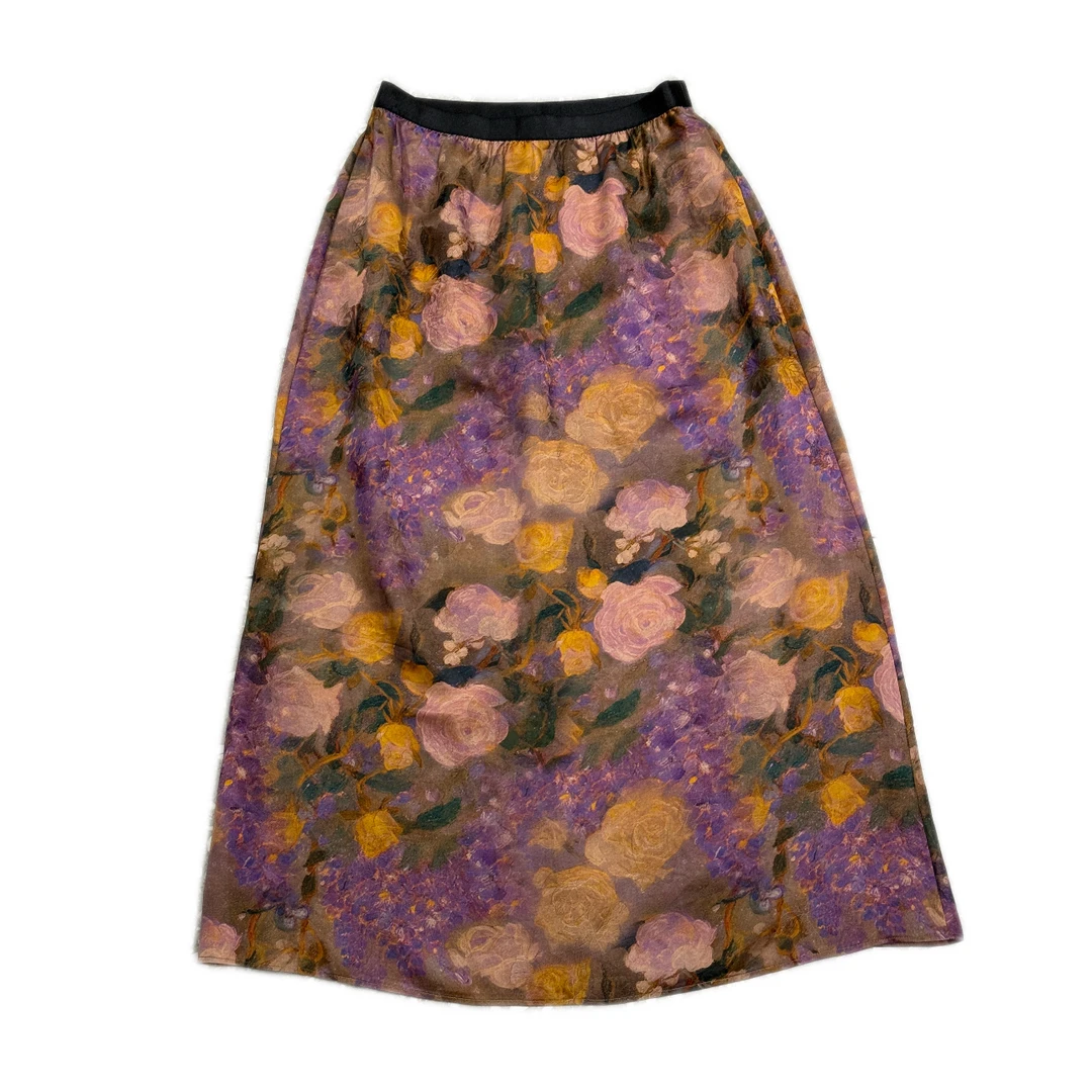 《行走的艺术画廊》百分桑蚕丝非遗香云纱半裙