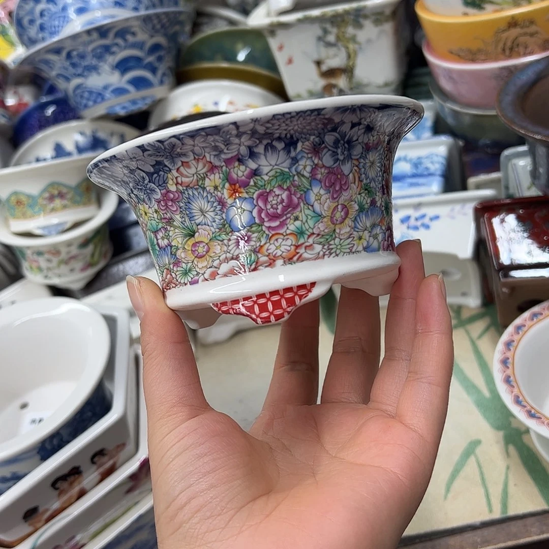 紫砂花盆120号瑕疵13/6.5cmm