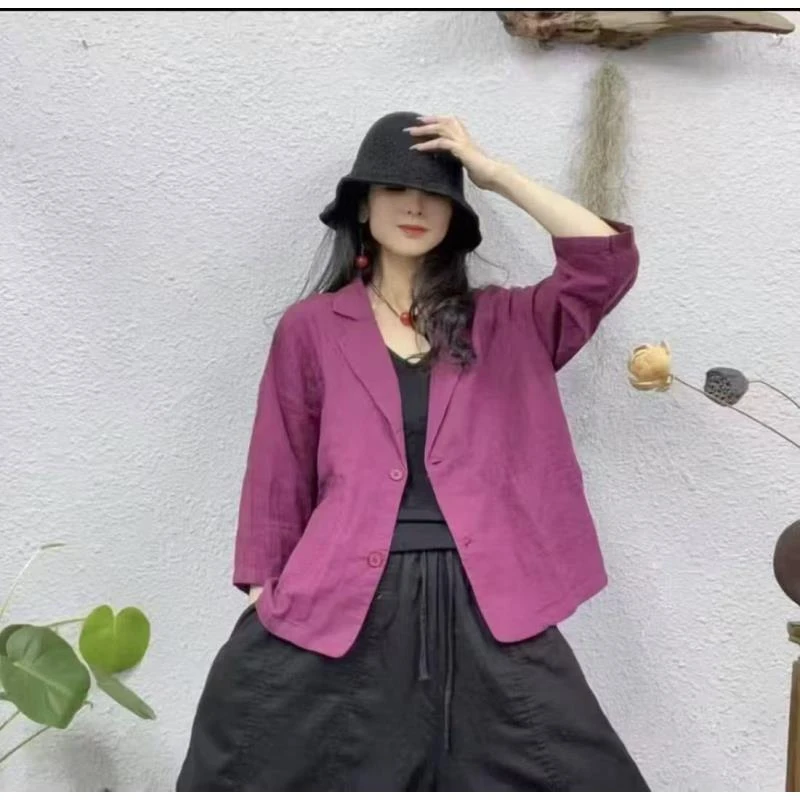 845双纱西装外套 10色 均码