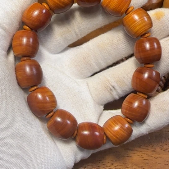 柏木（崖柏）风***～全陈化老料把件串