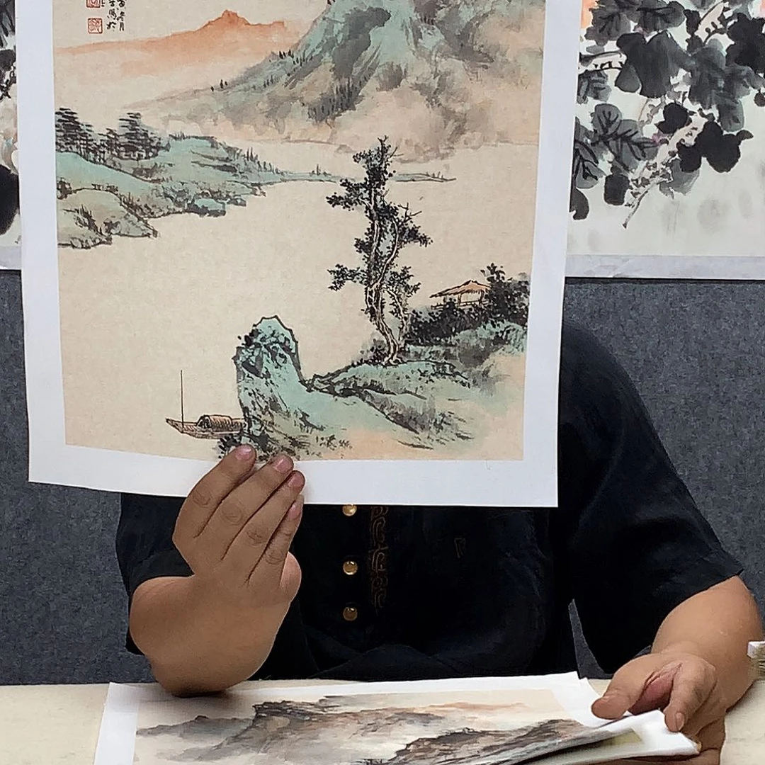 纸本手绘书法国画作品定制