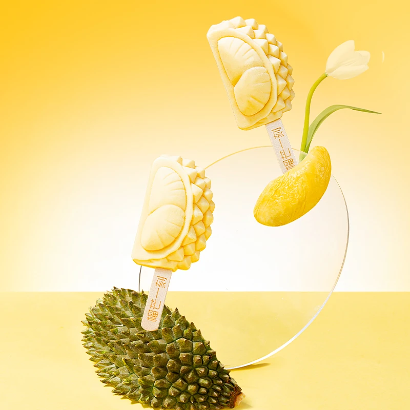 全榴莲口味系列懒猫冰淇淋套餐雪糕同城送雪糕同城配