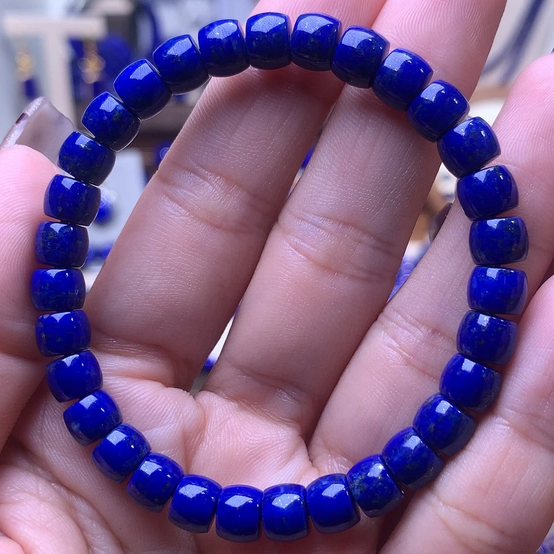 青金石未镶嵌7.1m直切老型