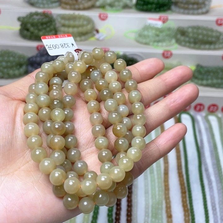和田玉颈饰未镶嵌8mm