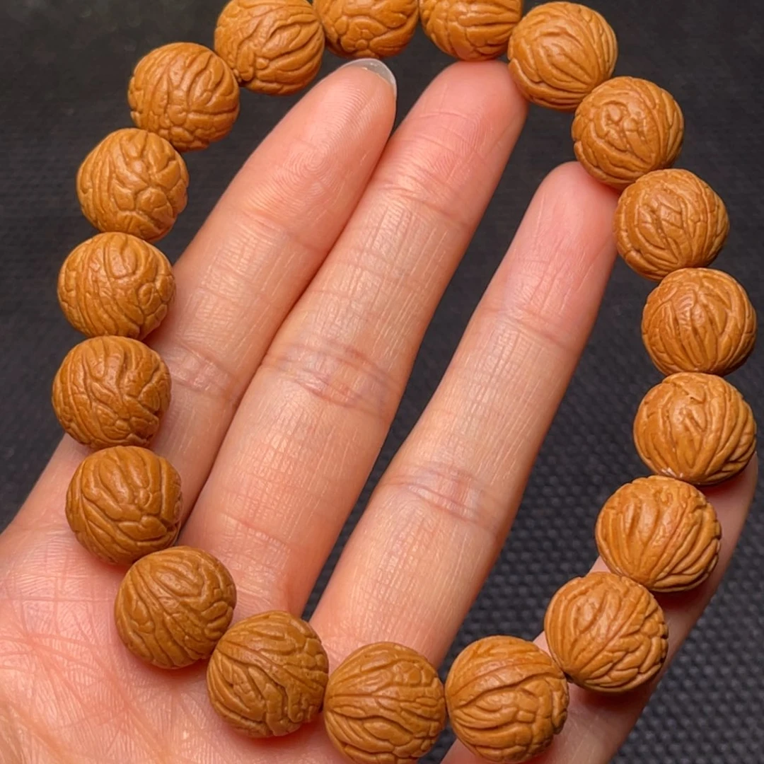 桃核手串龙纹桃核