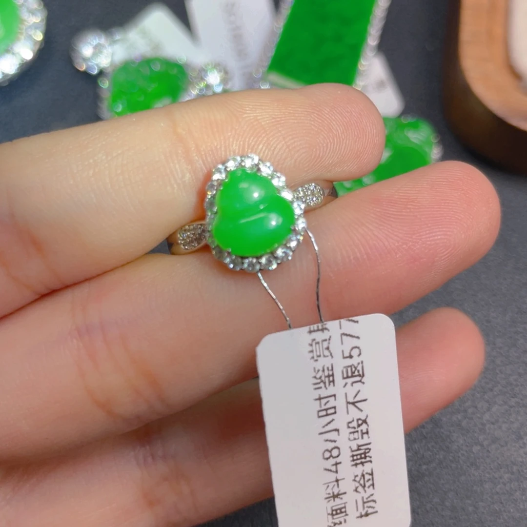 吊坠(不含链)银S925镶嵌翡翠n n n j