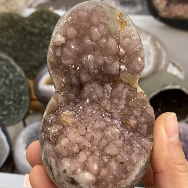 紫晶珠宝半成品未镶嵌