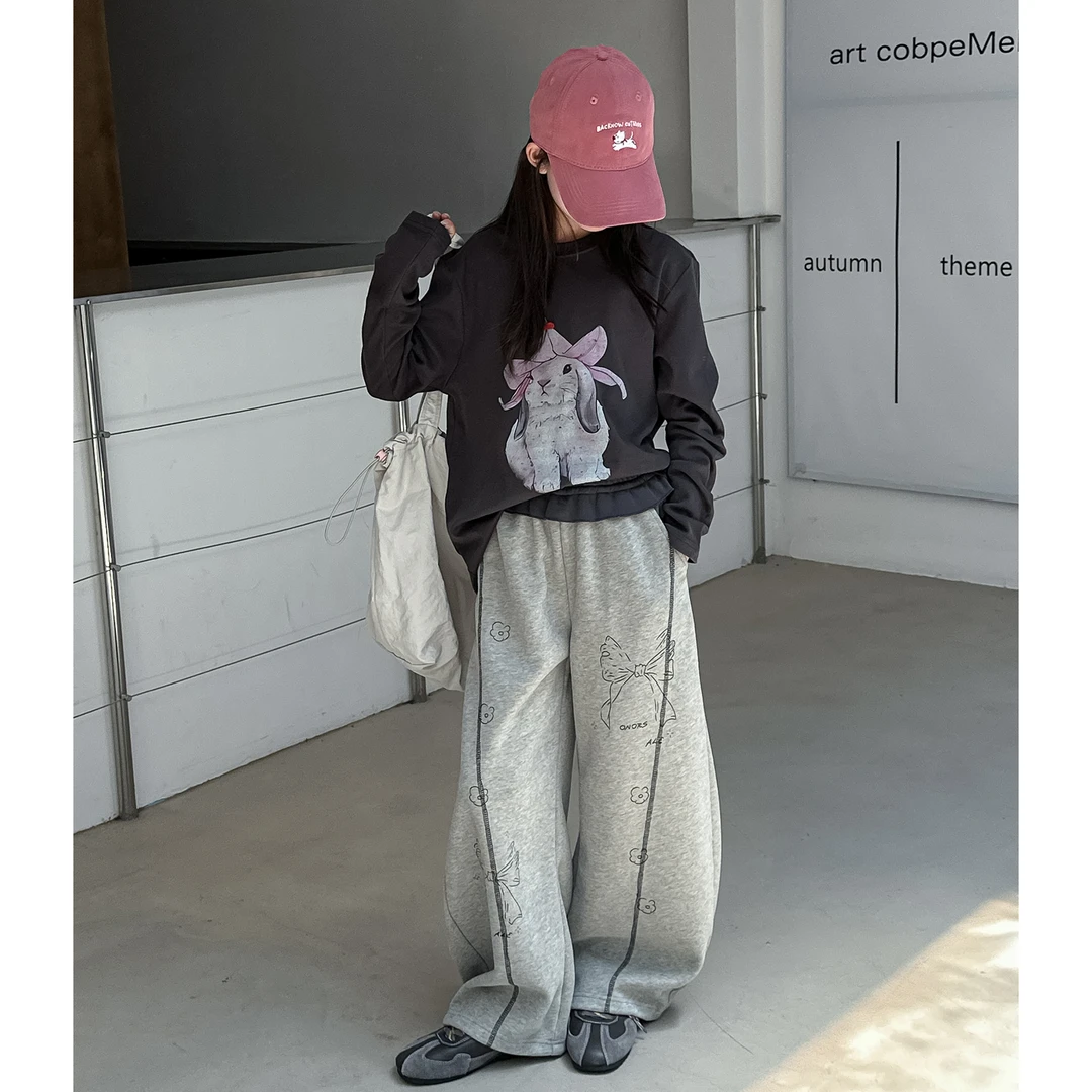 女童卫裤2025新款洋气童装中大童秋装休闲百搭裤子潮宝宝春秋长裤