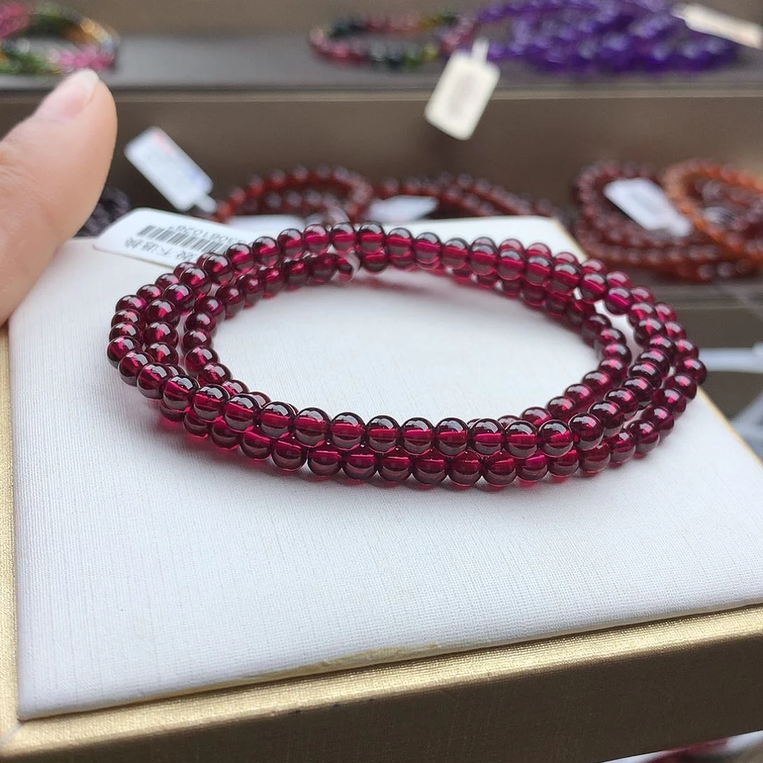 石榴石手串未镶嵌4.5