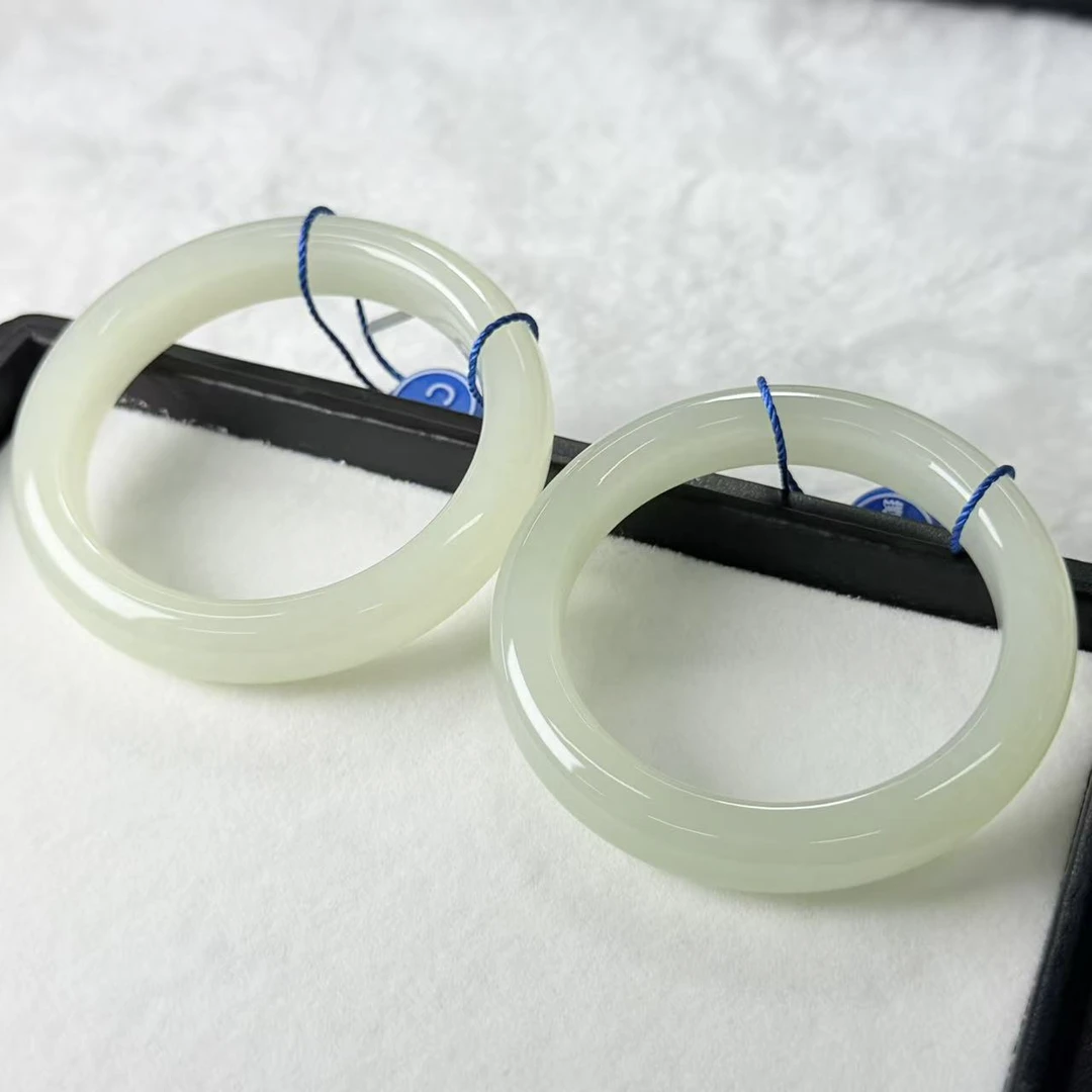 【睿泽赏宝】和田玉晴水手镯(51-60#) 多样性发一/有瑕 KV0040142