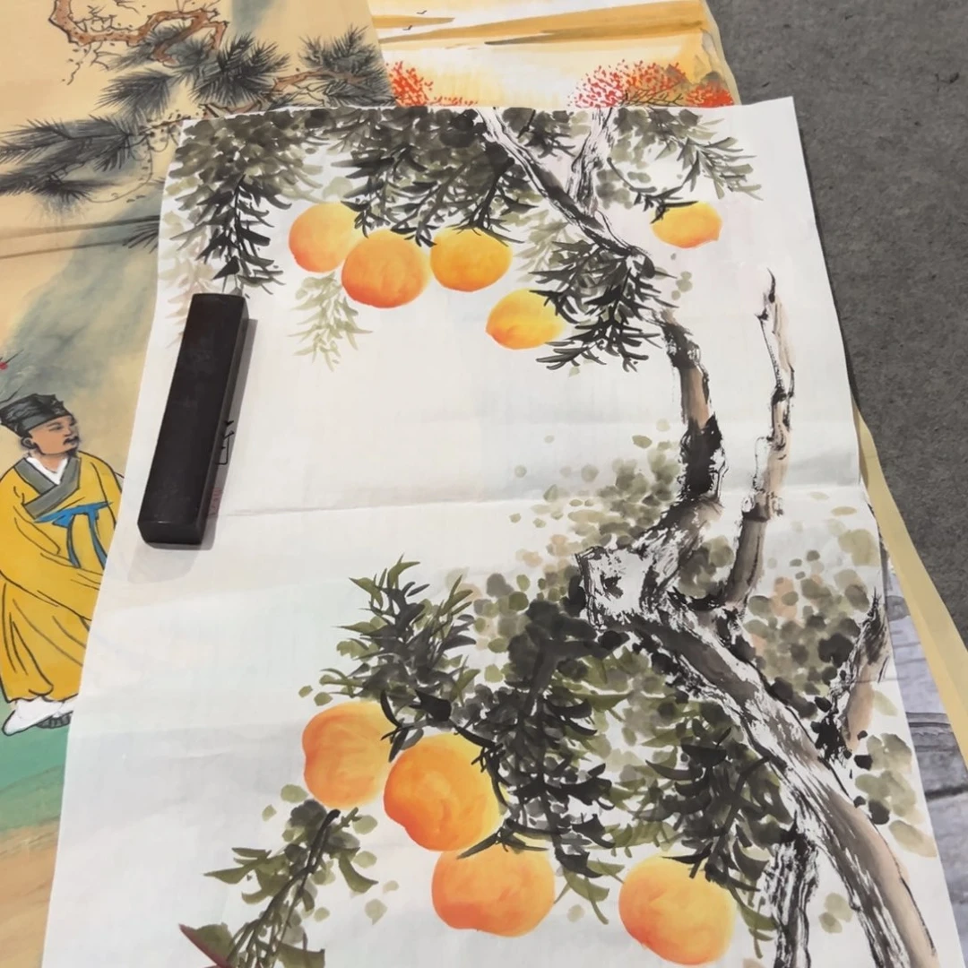 国画国画作品画心一张