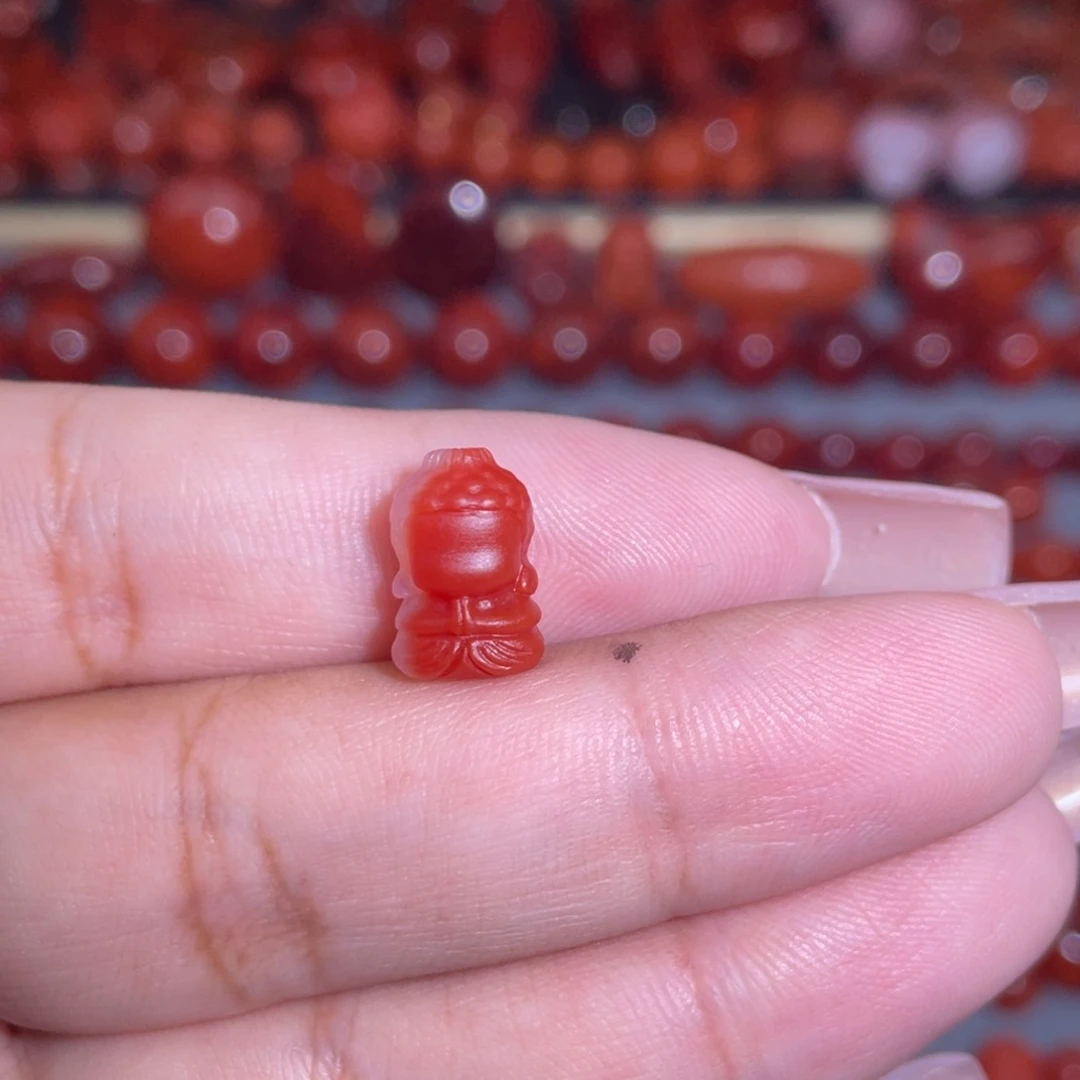南红玛瑙未镶嵌无相宝宝佛