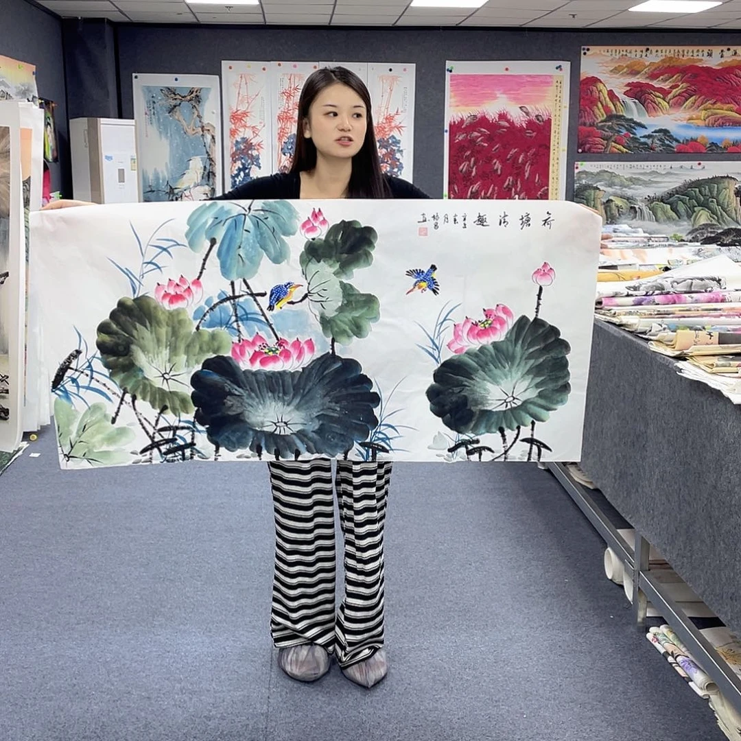 国画作品小姐姐放漏…