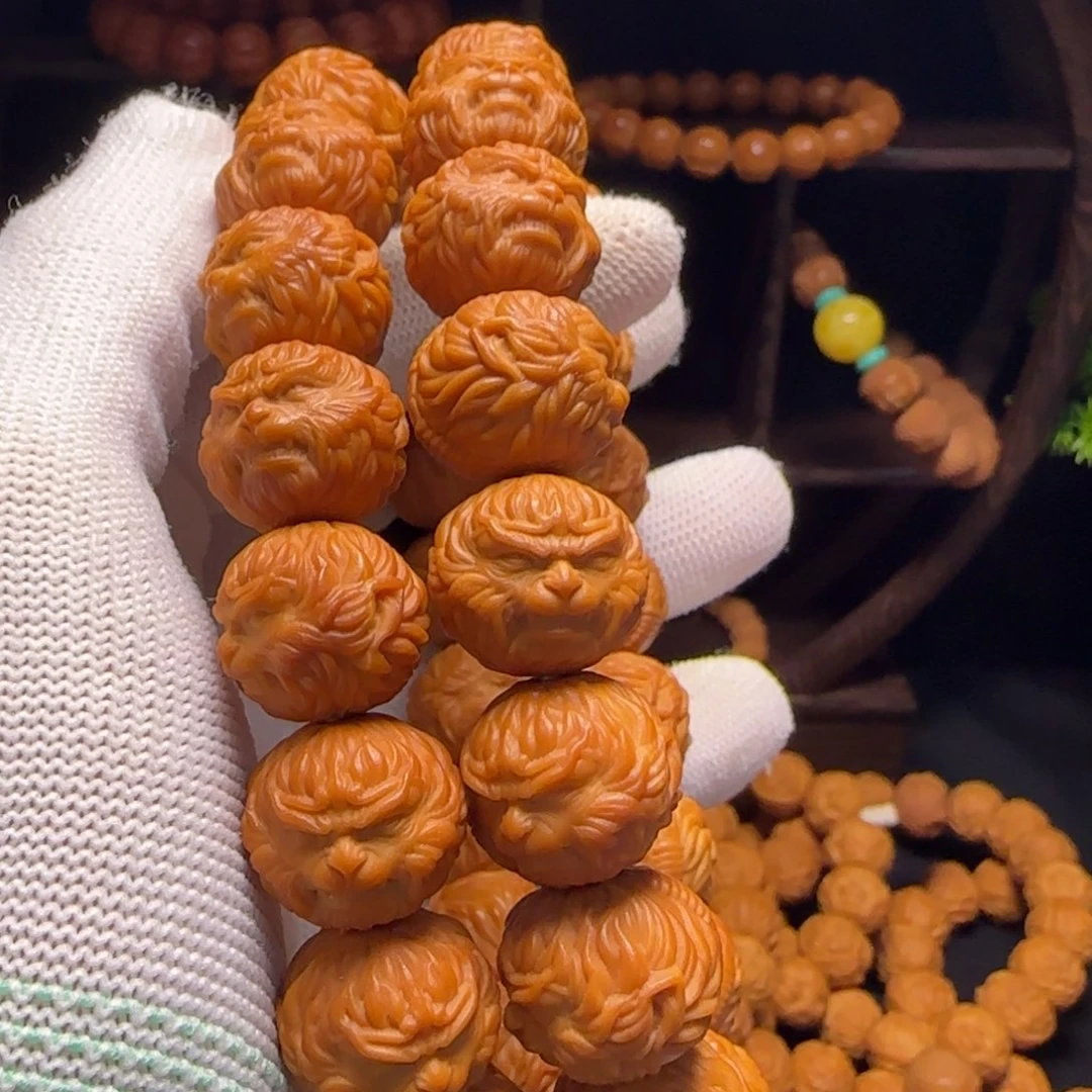 明***好吊坠猴头核桃猴头