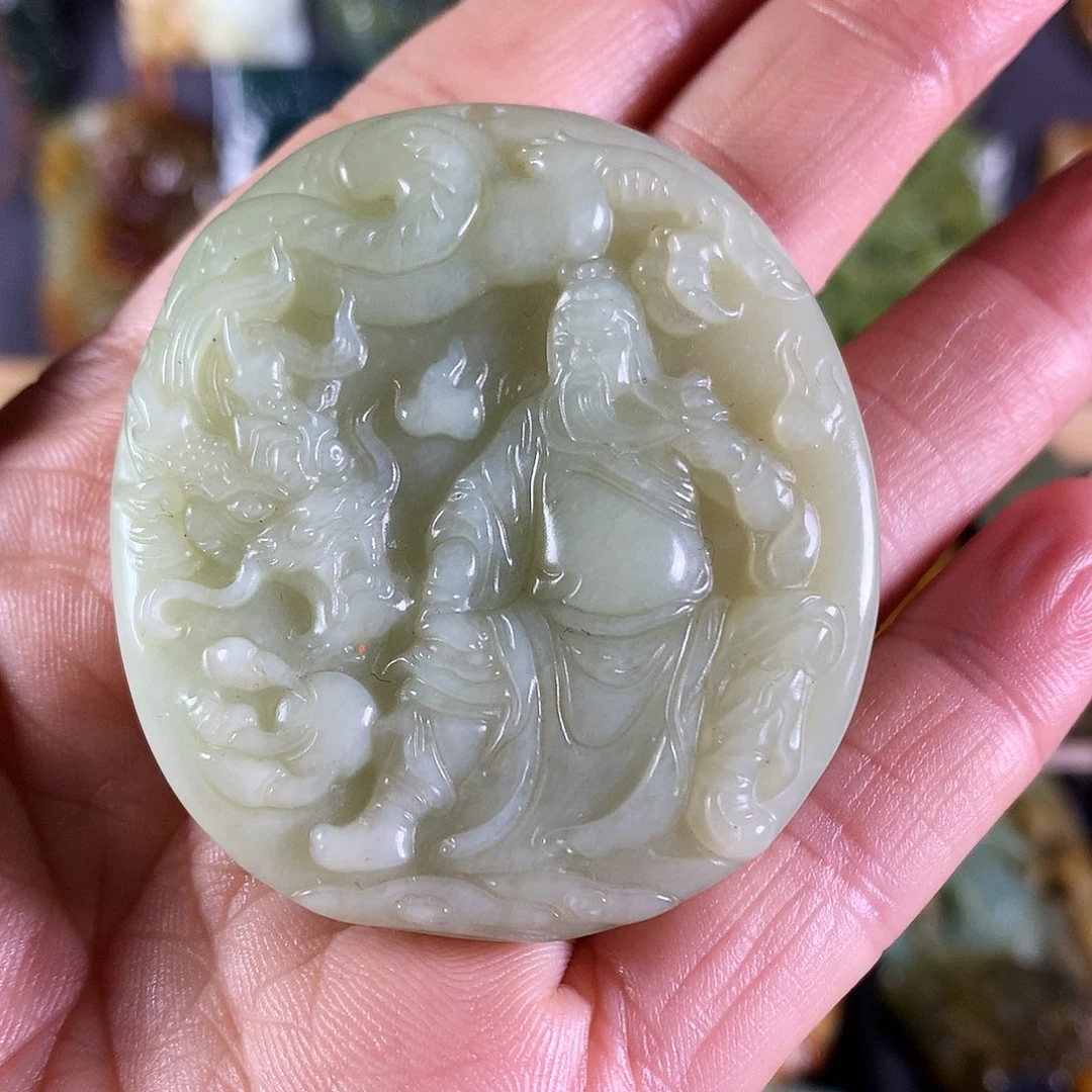 岫玉挂件送链子未镶嵌