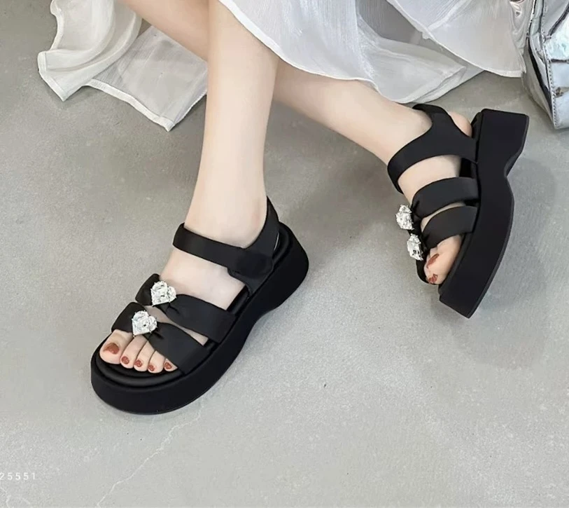 【唯品专属】a386,爱心厚底凉鞋203