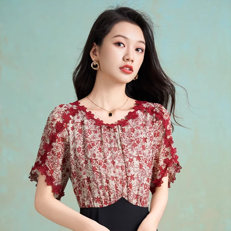 【上衣】优雅新款气质时尚大气减龄休闲显瘦上衣M-4XL-19931