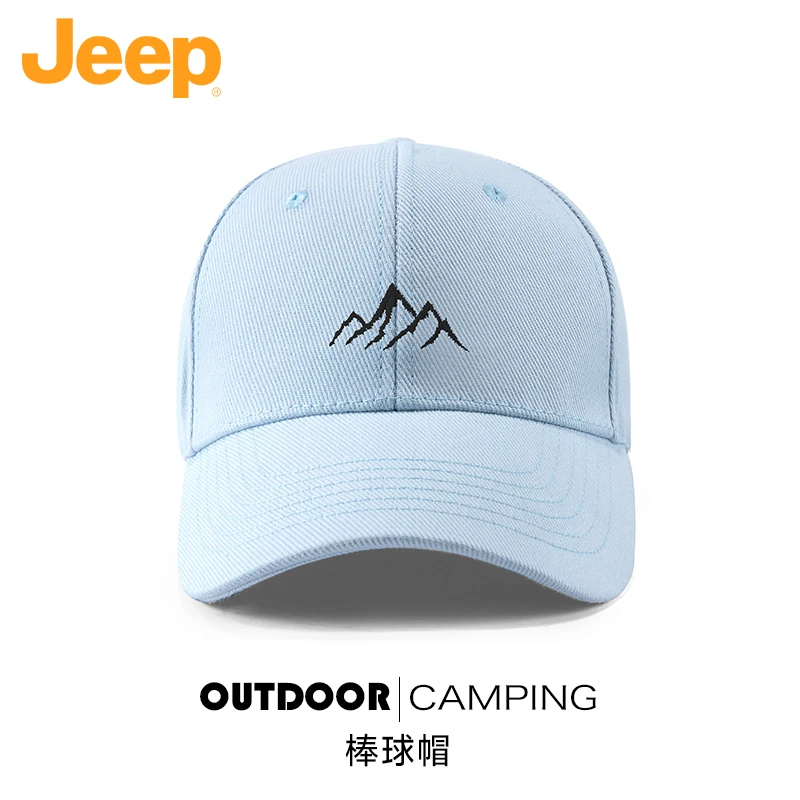 JEEP/吉普百搭透气大檐运动帽棒球帽训练帽子时尚鸭舌帽可调节