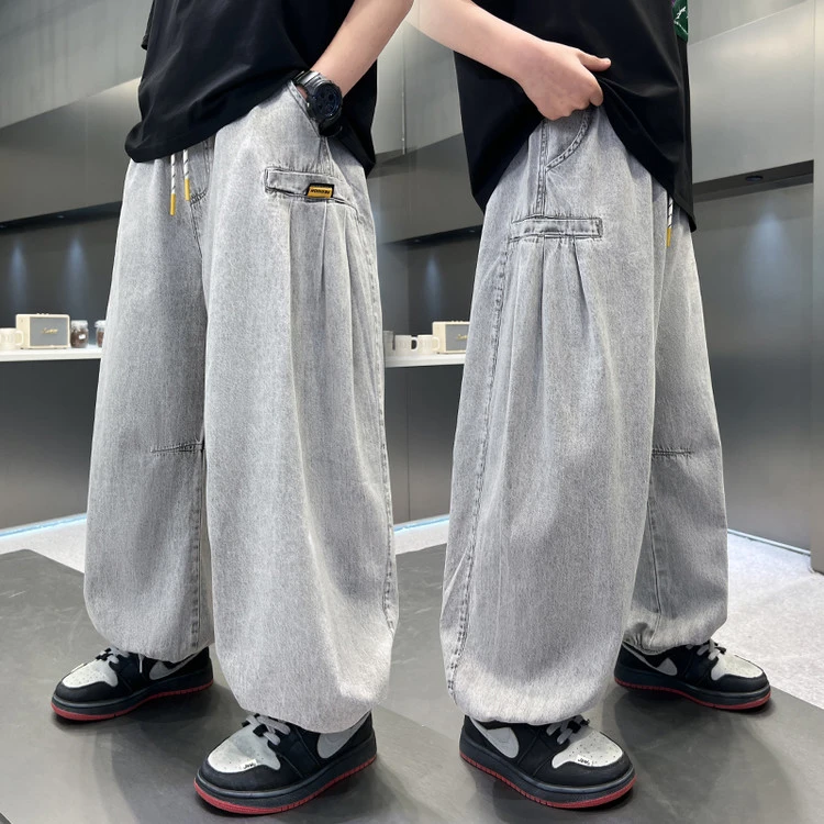 裤子百搭秋季渐变男童中大童