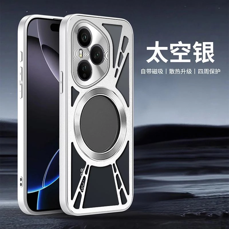 【星光铝合金散热镂空壳】适用荣耀400/Pro手机壳CD镜头