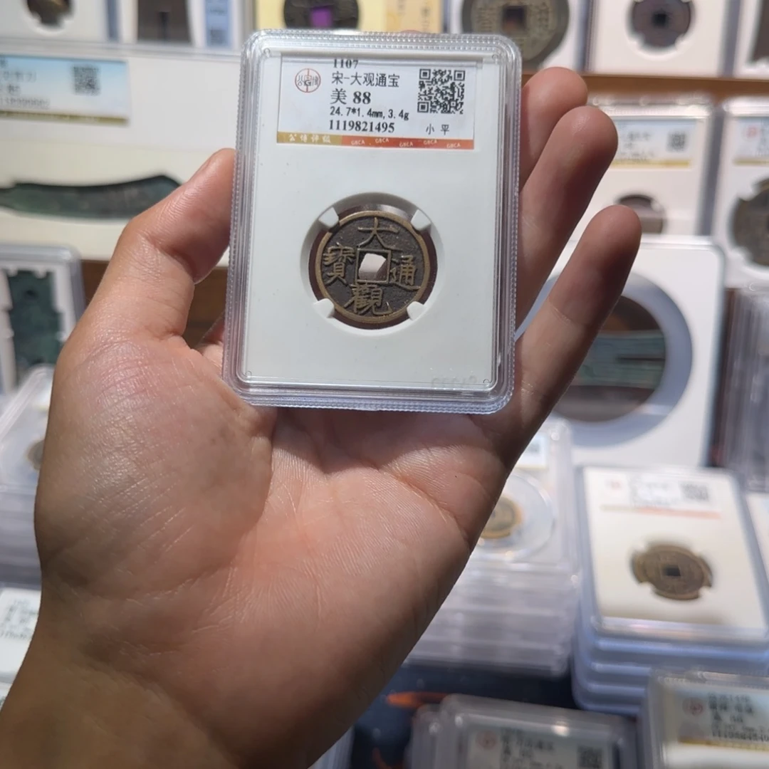 铜传世 大观通宝 保真包老。