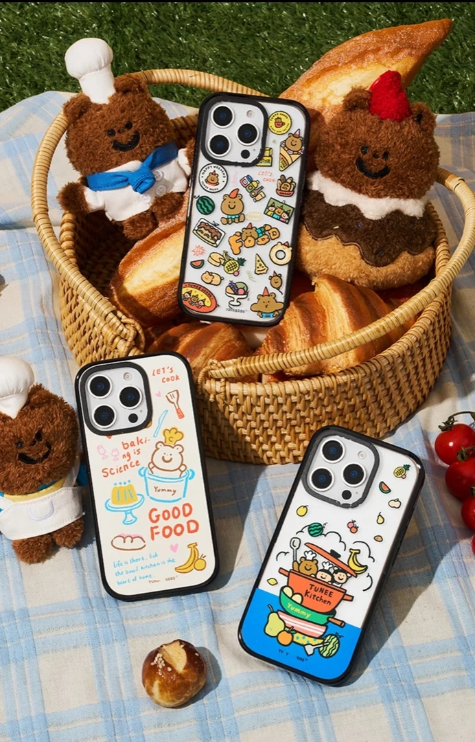 【团阿熊糕点师】适用于iPhone16ProMax/苹果15/12防摔手机壳CAse