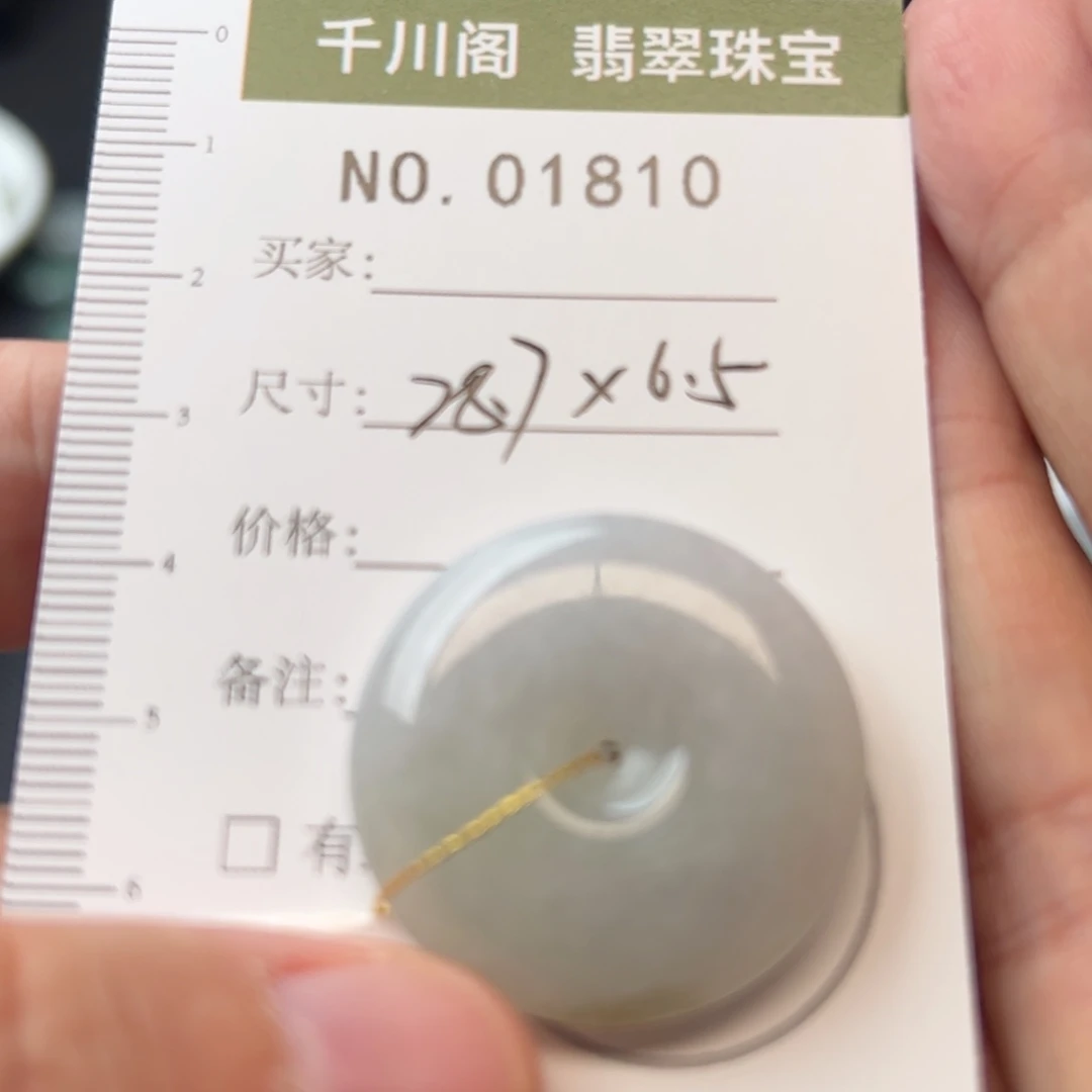 翡翠颈饰未镶嵌平安扣1810