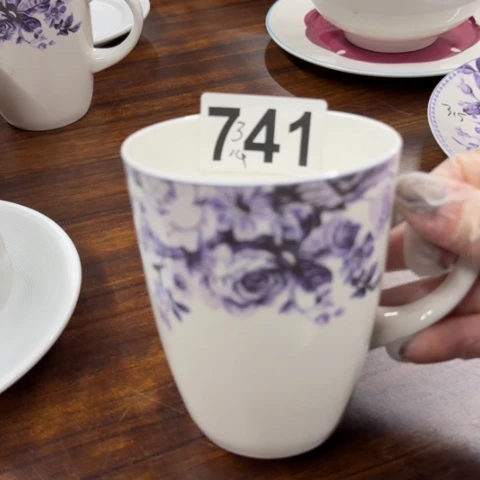 泥塑磁州窑出口尾货茶杯一个