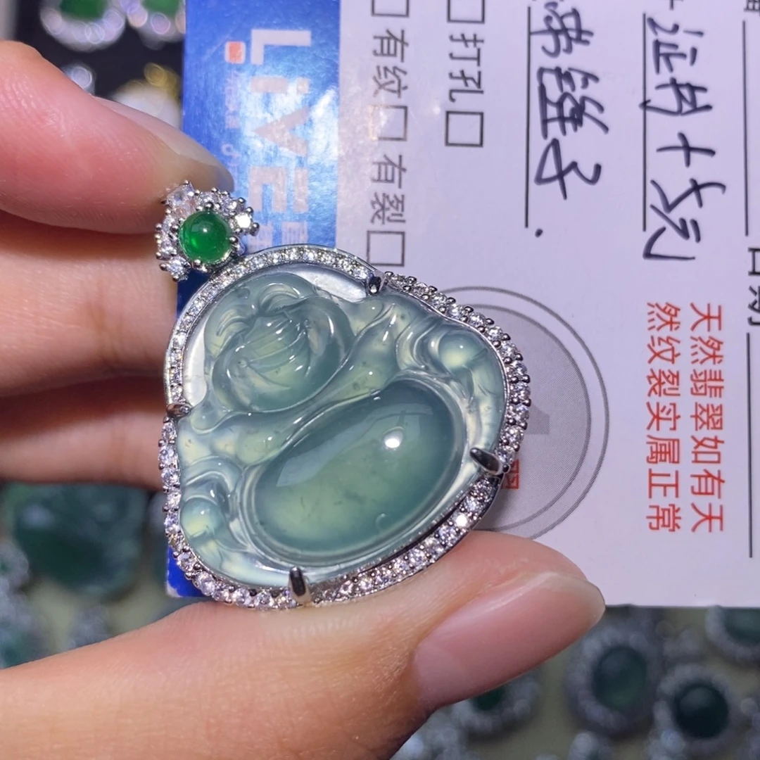 翡翠未镶嵌颈饰天然