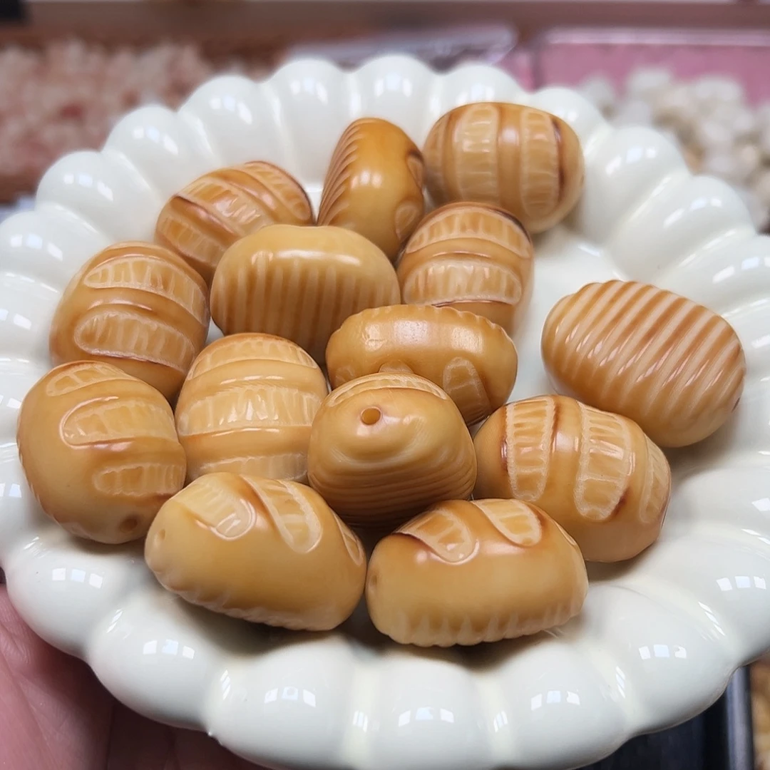 手串菩提根/象牙果30以上尺寸大炭烧面包有裂