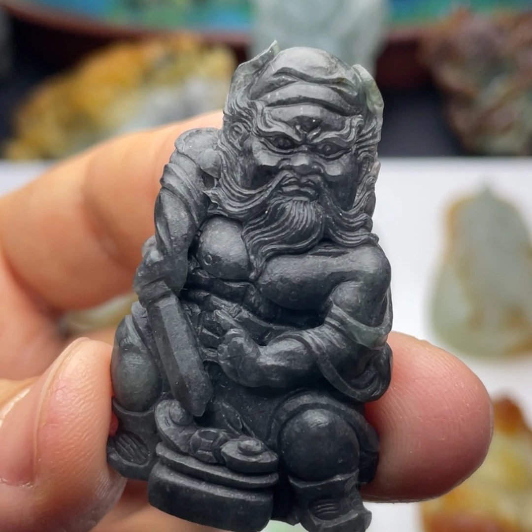 定制翡翠未镶嵌定制钟馗