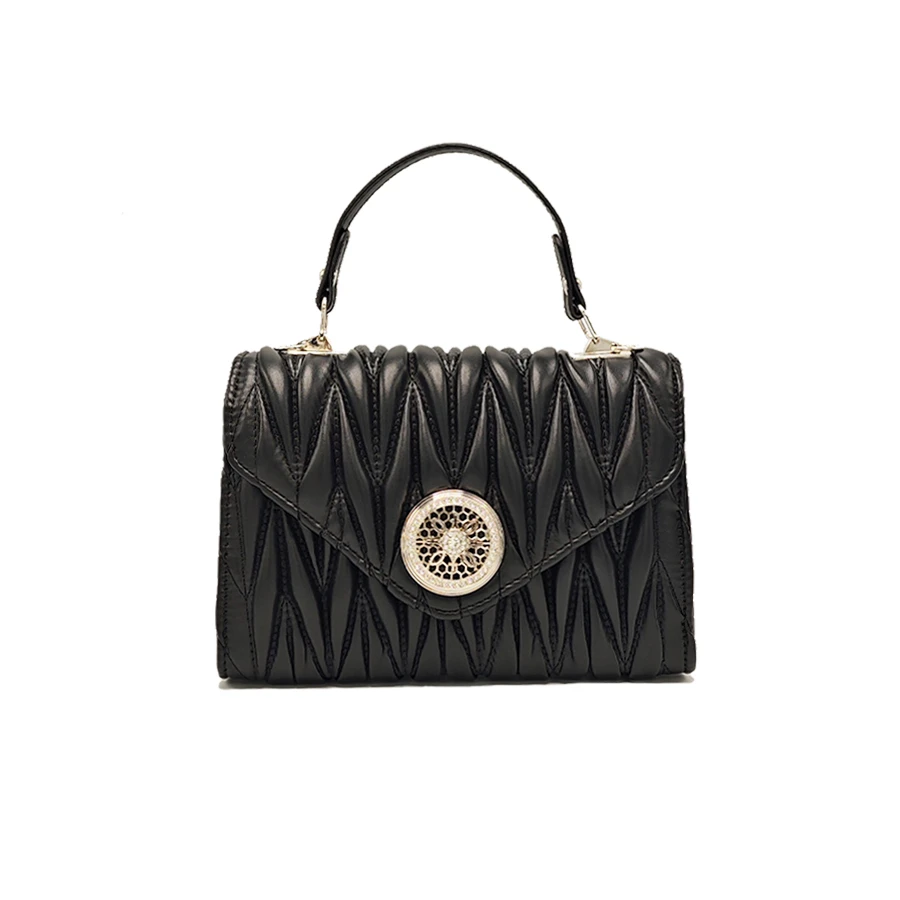 小方包纯色斜挎包春夏链条小方包单肩女士菱格潮流经典简约