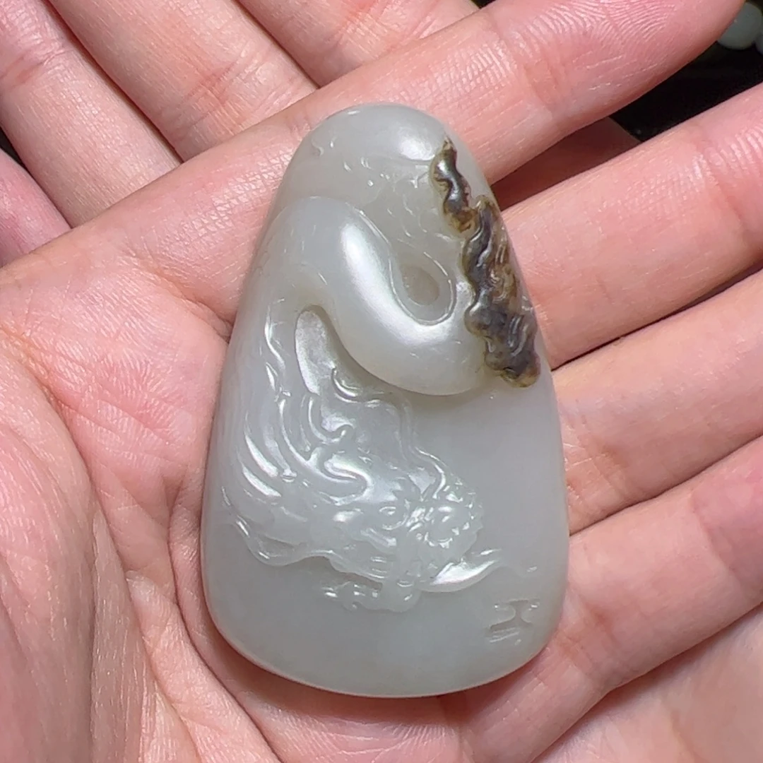 和田玉未镶嵌挂件