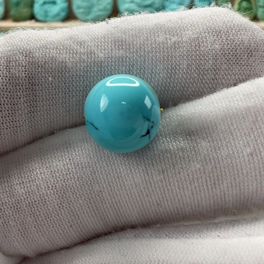 未镶嵌绿松石圆珠11mm