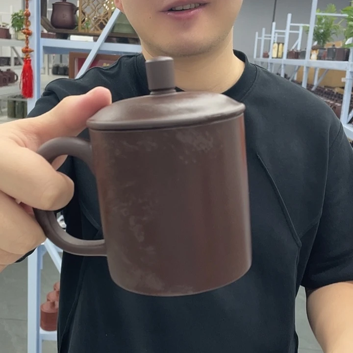 茶杯紫砂紫茄泥正气杯