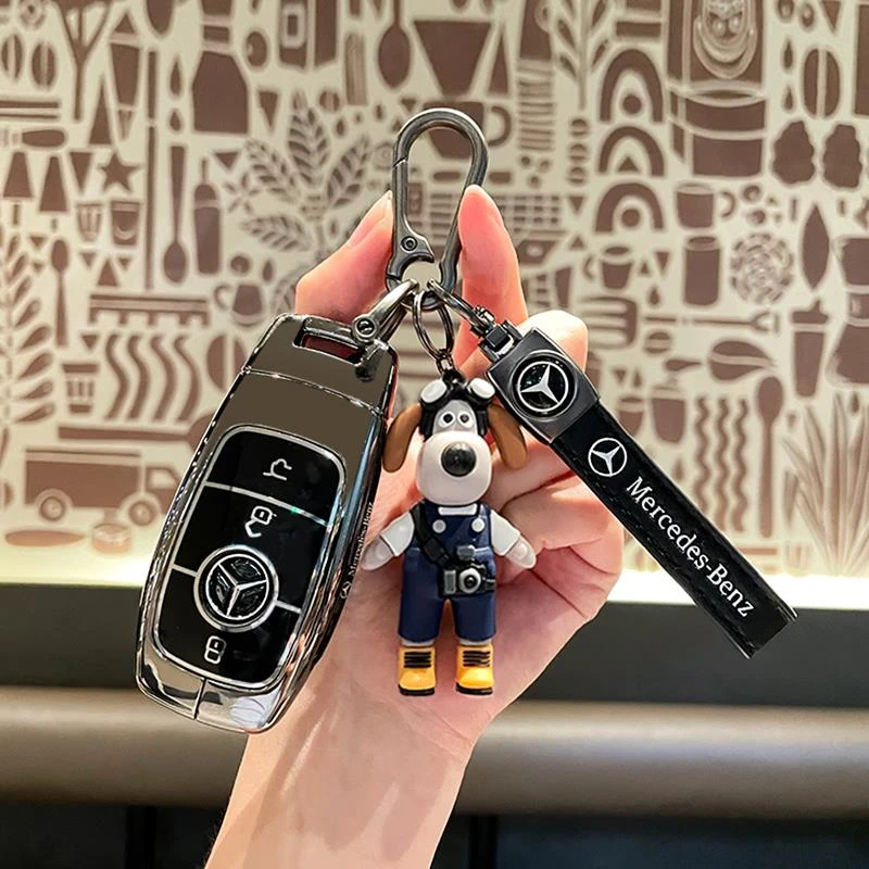 2025款奔驰GLE350钥匙套20-25款GLS450/GLE450汽车专用男士包壳扣