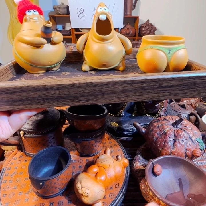 盘***子紫砂茶壶纯手工制作过程非常