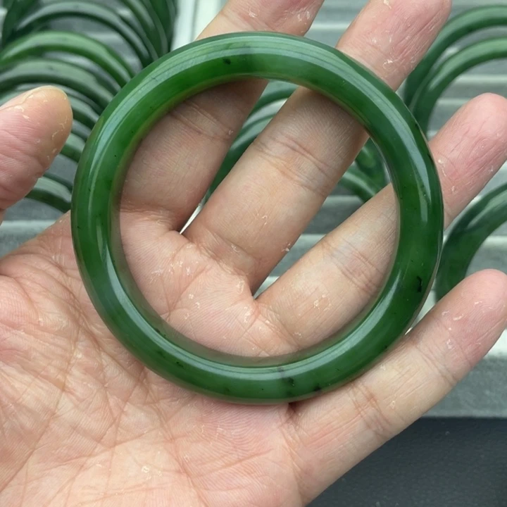 和田玉（碧玉）未镶嵌手镯60-60.8