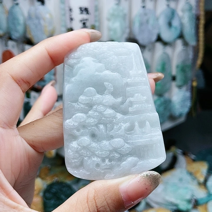 翡翠未镶嵌颈饰翡翠