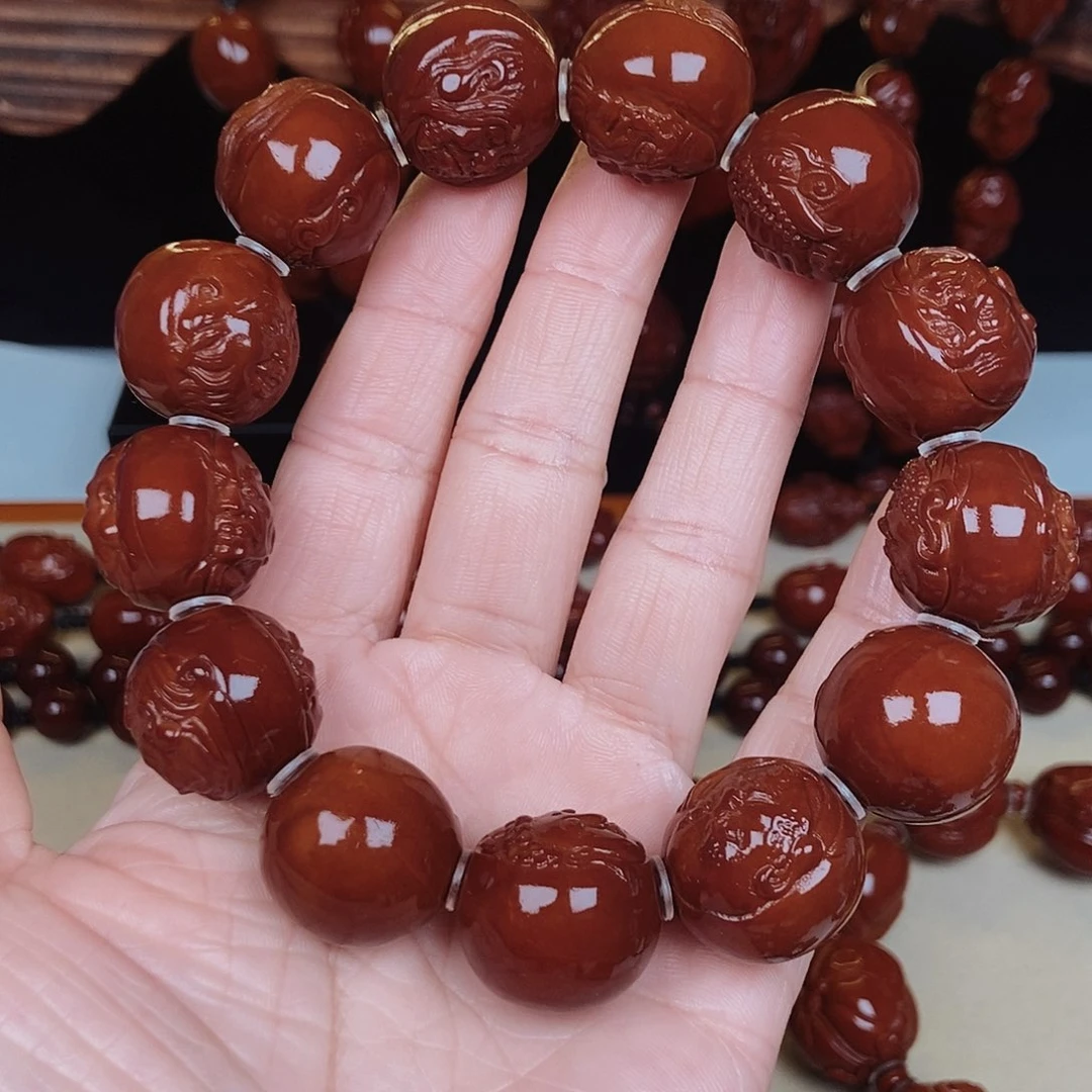 橄榄核吊坠守**福十八罗汉