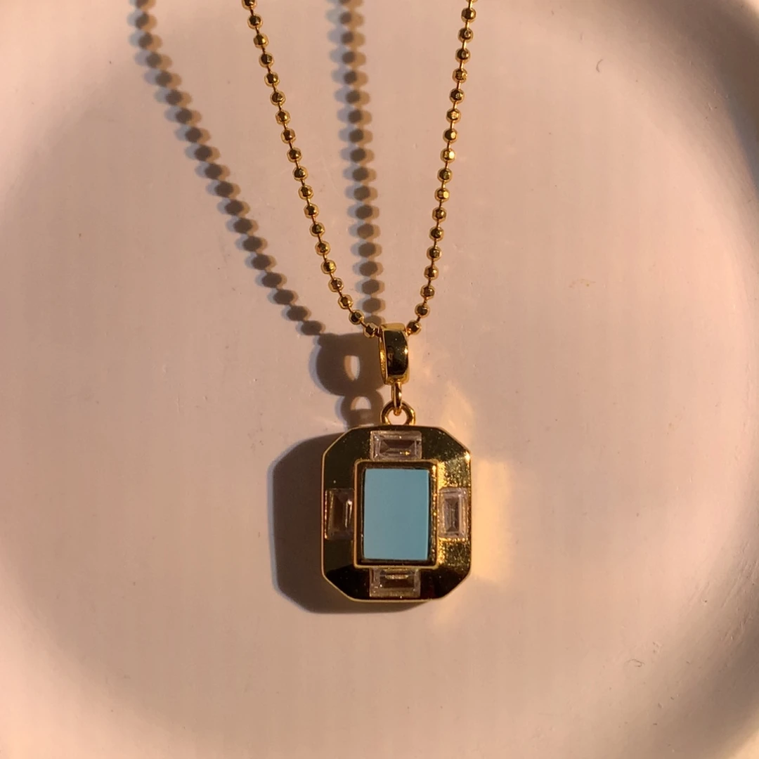 未镶嵌绿松石项链