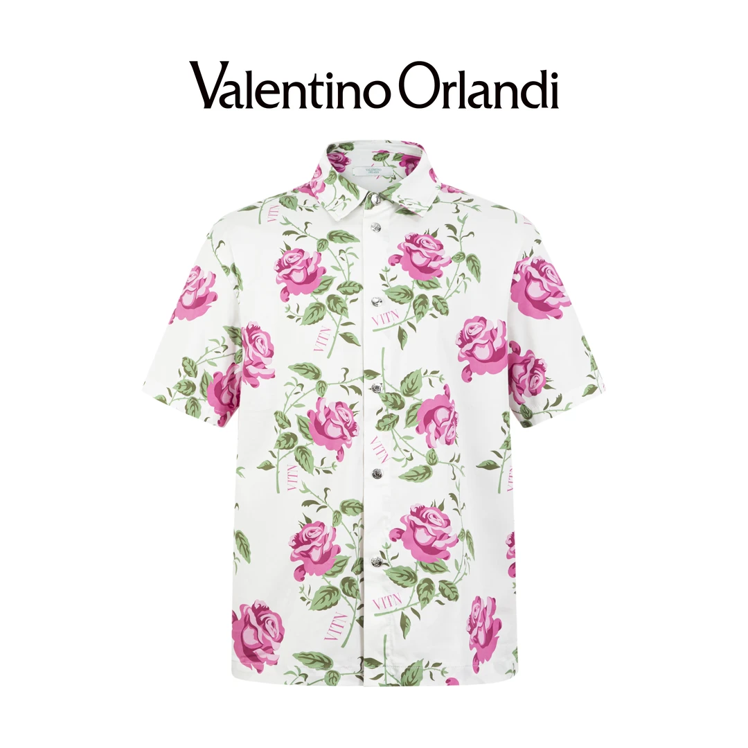 华伦天奴.奥兰迪男士时尚百搭玫瑰印花夹克1VJ119061