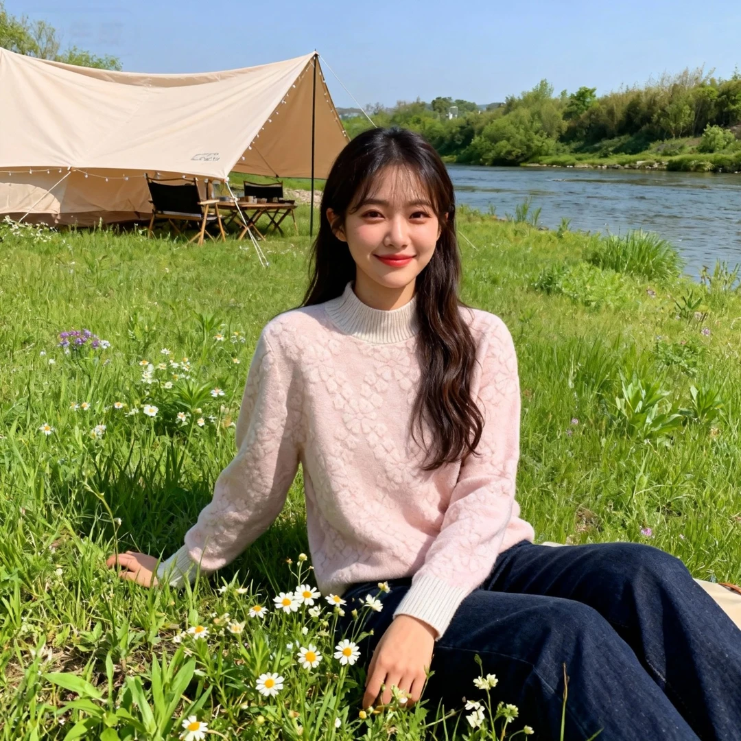 【100% 山羊绒】秋冬半高领提花针织衫女宽松休闲羊绒上衣CTM0015