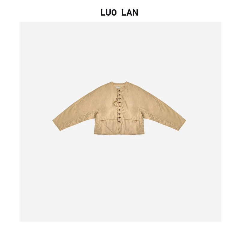 【DAYO预】2024新小众女装简约无领流苏中式外套 YLM0092