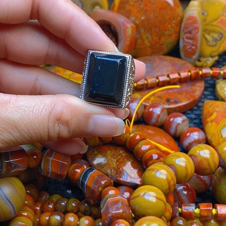 合金戒指玛瑙/玉髓